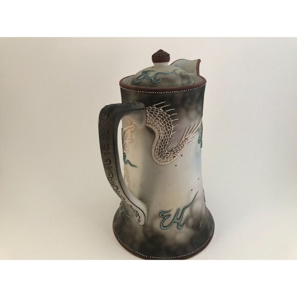 Dragonware Moriage Tea Set (20-piece), a style of Japanese Porcelain featuring r - Picture 10 of 16